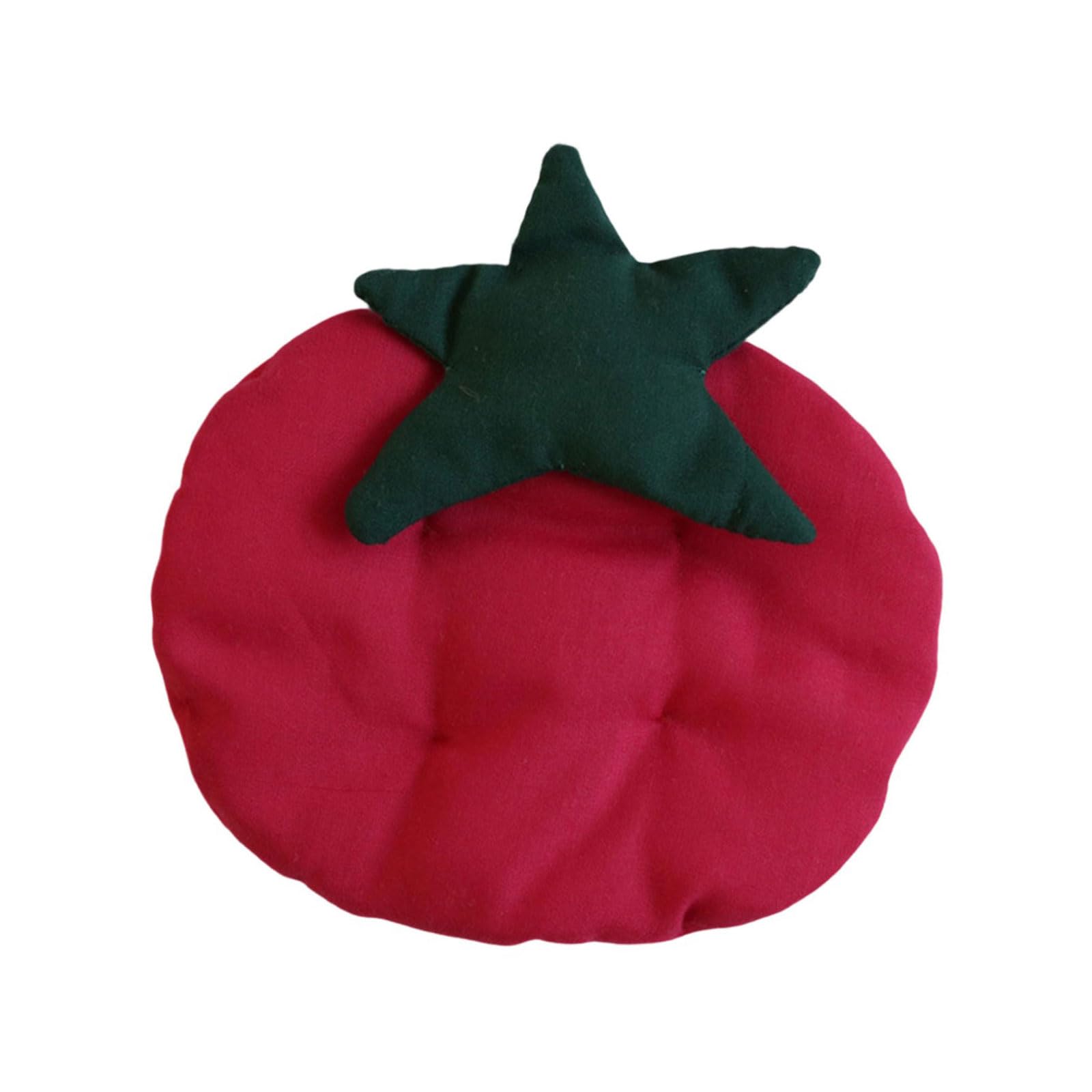 Carotoe D Tomato Coasters Cotton Absorbent Cup Mats For Ining Table Kitchen Ecor Coffee Mat