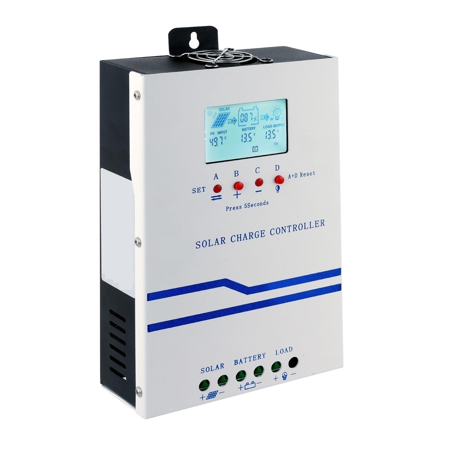 Mjfvn 12V 24V 36V 48V Mppt Solar Controller 60A Automatic Identification, Supports A Variety Of Batteries