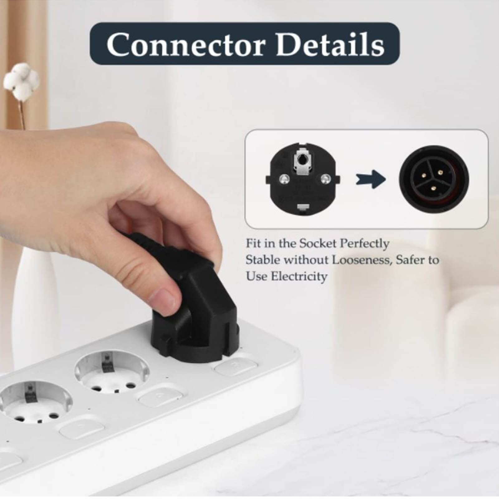 Cable Inversor Solar 80-260V Pantalla Digital LED IP65 Cable Inversor Conectado a la Red a Prueba de Agua Enchufe de la UE con Instrucciones