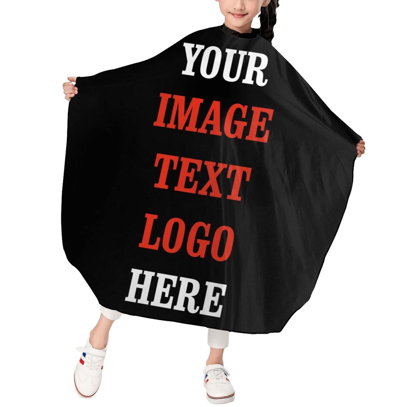 Hdadwy Unisex Kids Haircut Apron 39*47 In Personalised Haircut Apron Custom Kid Barber Cape,Hair Cutting Cape Hair Stylist Salon Hairdressing Cape For Home Barbershop
