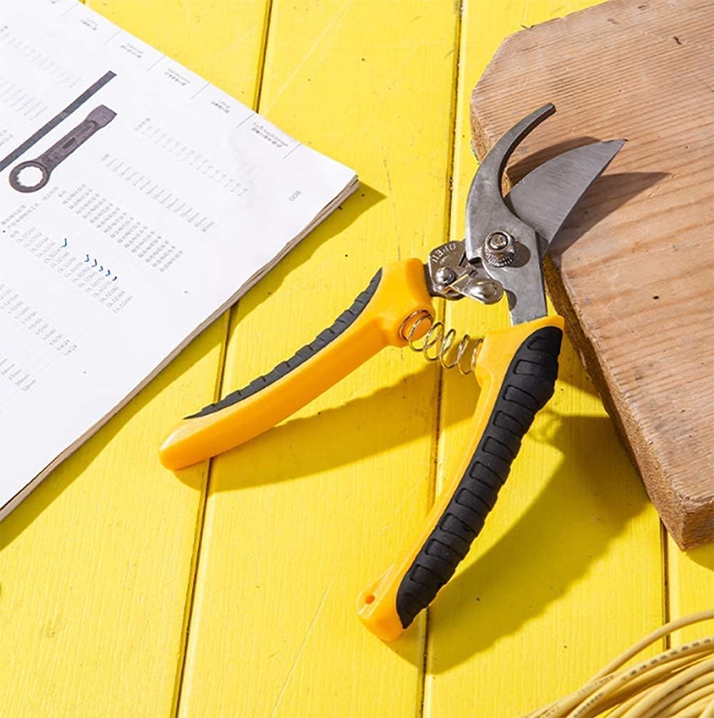Best Tree Trimmer, Garden Shears, Hand Pruner 8 Inch Labor-Saving Fruit Shears Branch Pruning Scissors