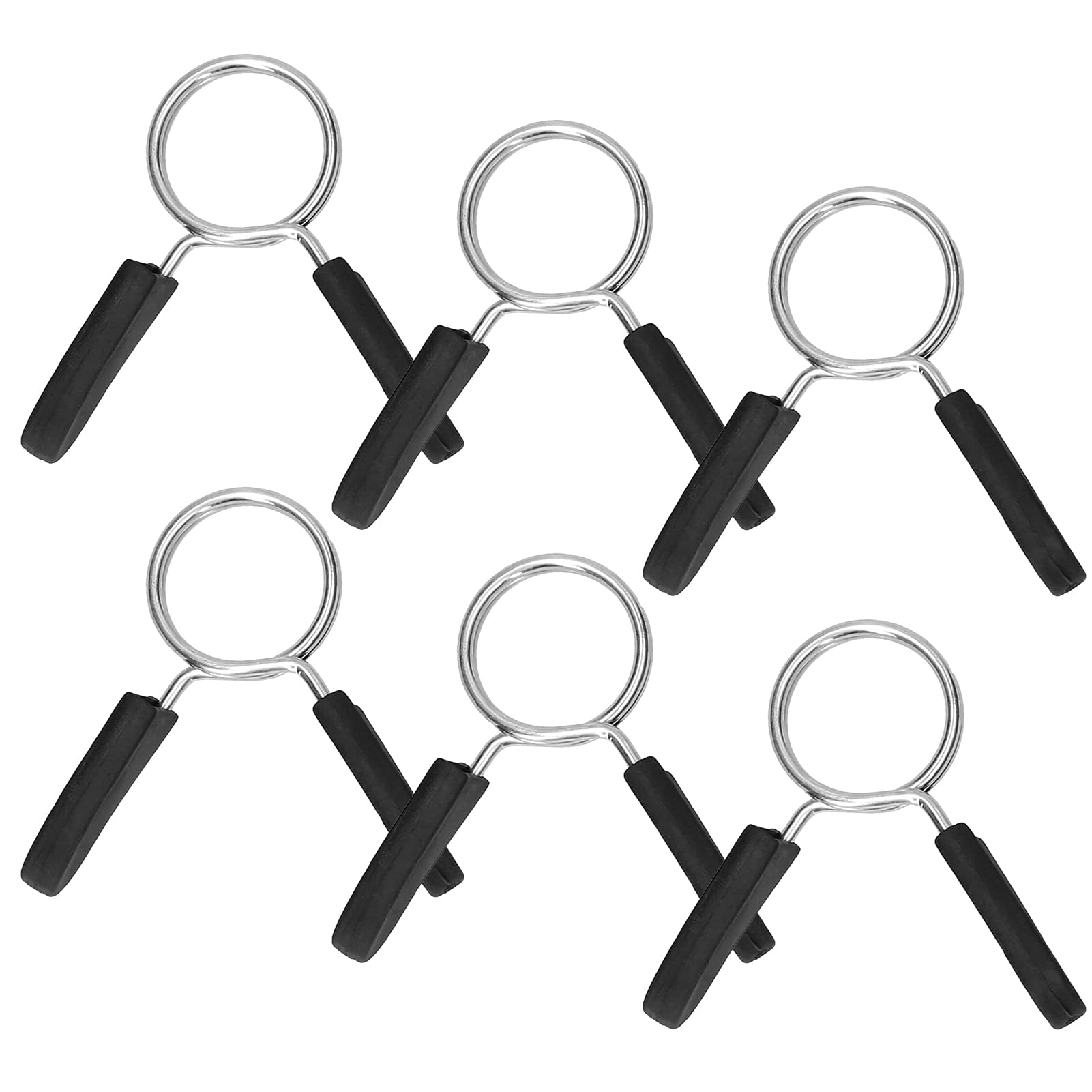 Morsetti Per Bilanciere A Molla - Set Da 6 Pezzi In Acciaio Inox Per Sollevamento Pesi - Foto 5