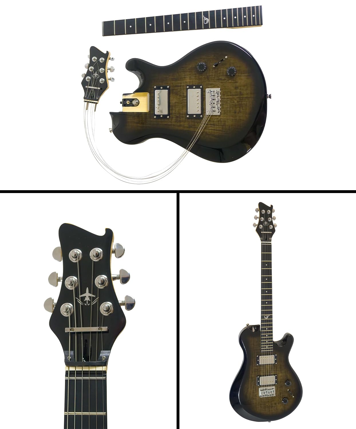 Amazon | Journey Instruments エレキトラベルギター – OE990BK