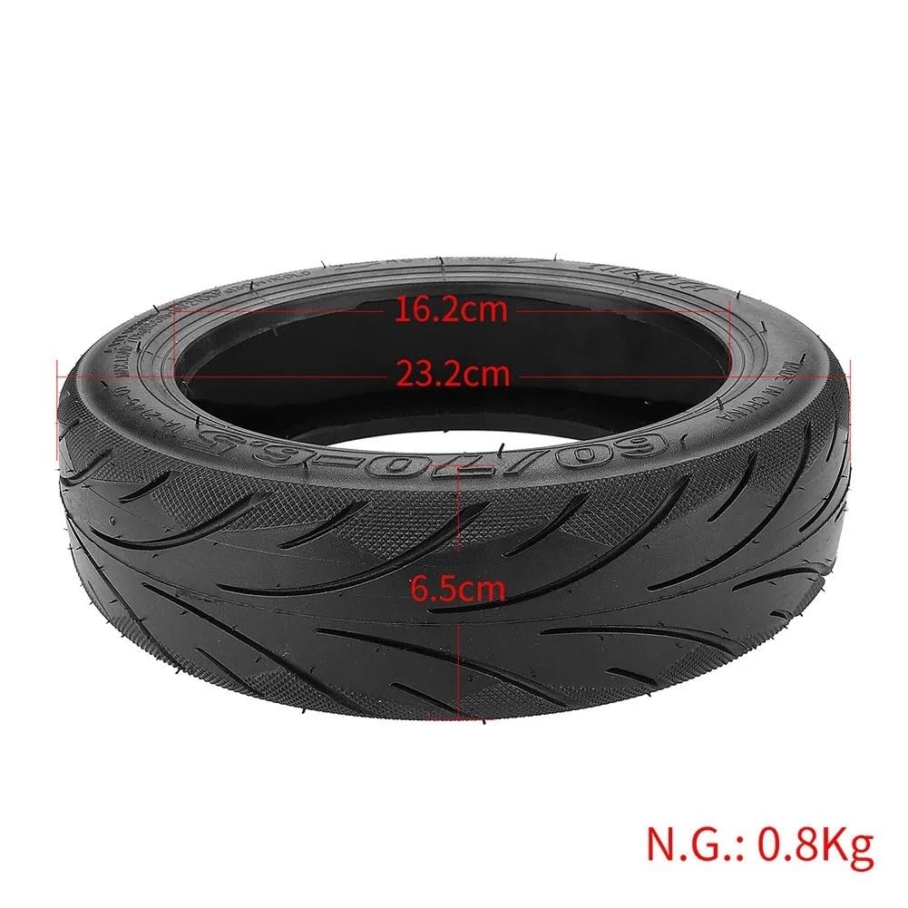 Pneu Trotinette Electrique 10 pouces 60/70-6.5 Scooter électrique Pneu Tubeless Pneus Caoutchouc E-Scooter Accessoires