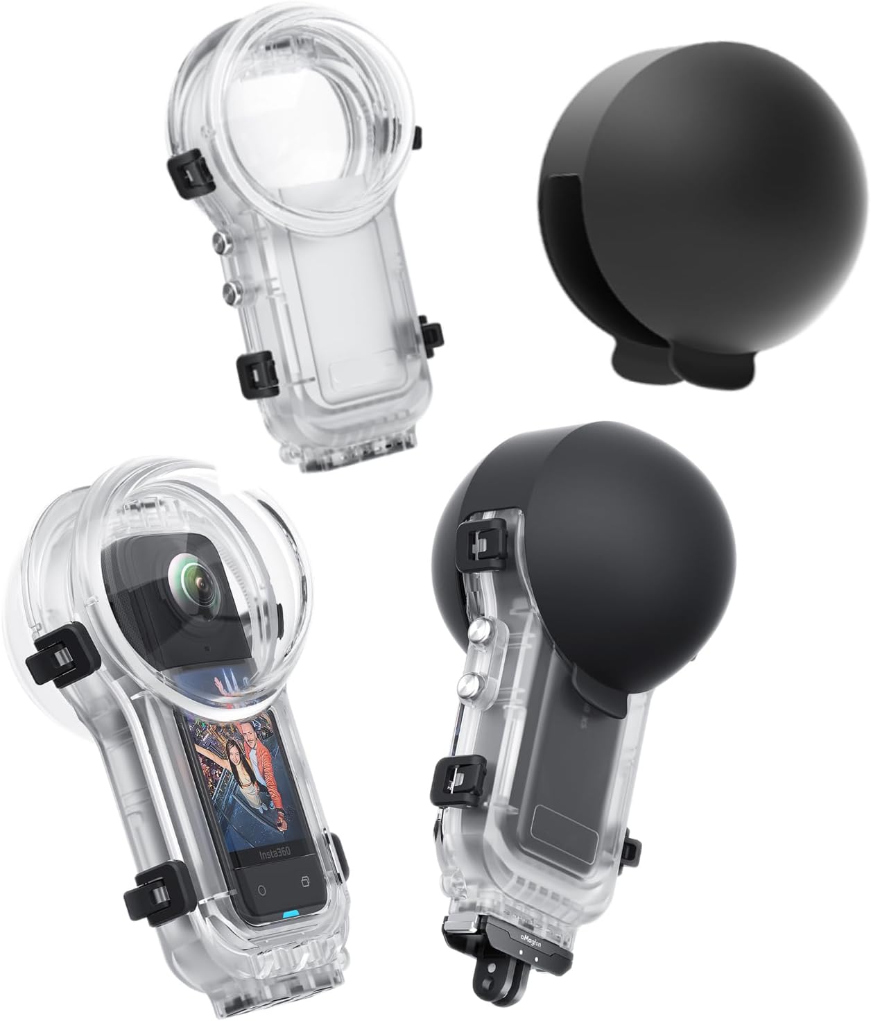 Invisible Dive Case for Insta360 X5 Underwater Diving Cover Housing Shell for Insta 360 X5 with Bracket Accessories