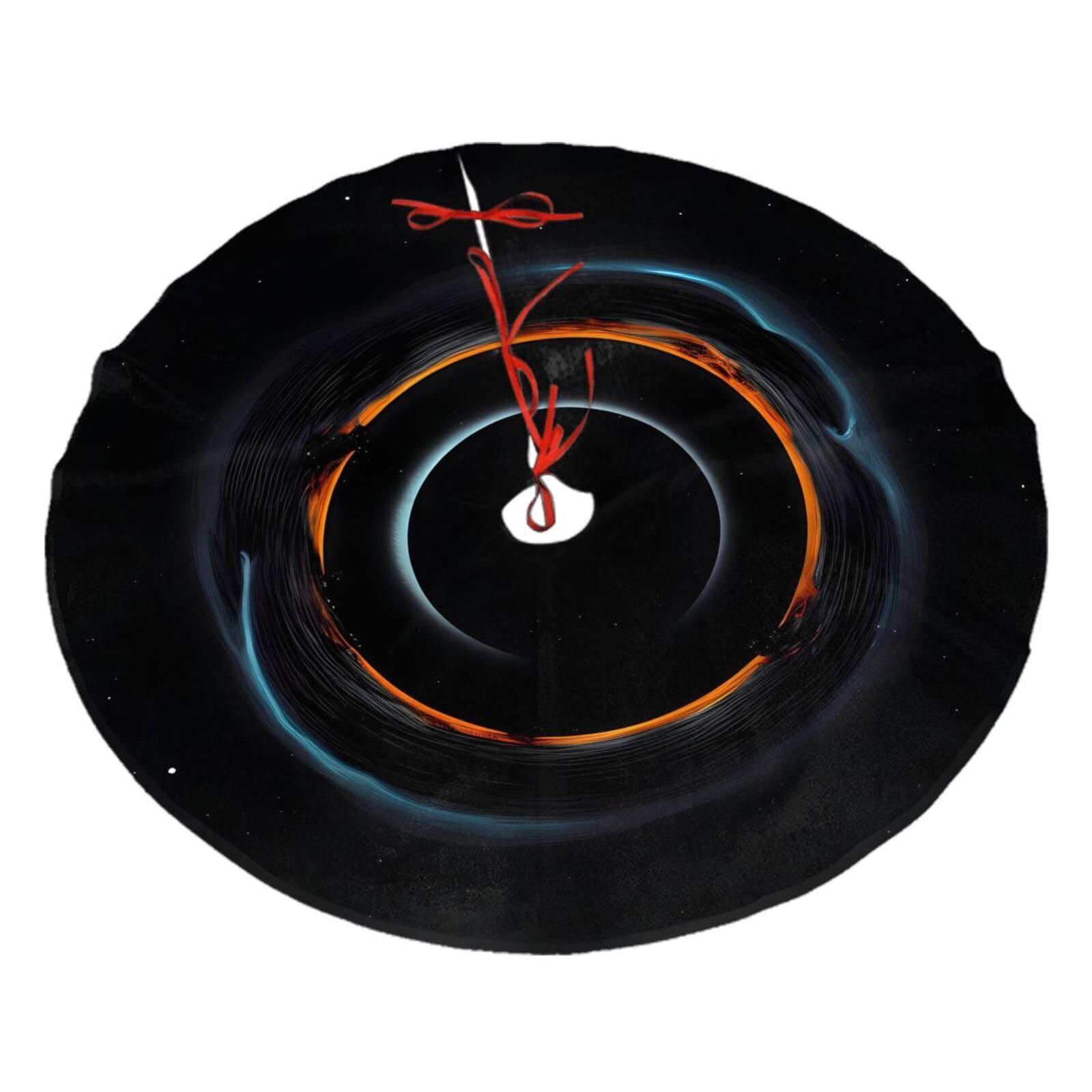Mysterious Cosmic Black Holes Printed Christmas Tree Skirt Christmas Plush Tree Skirt 36 inches (about91 cm) ChristmasIndoor and Outdoor