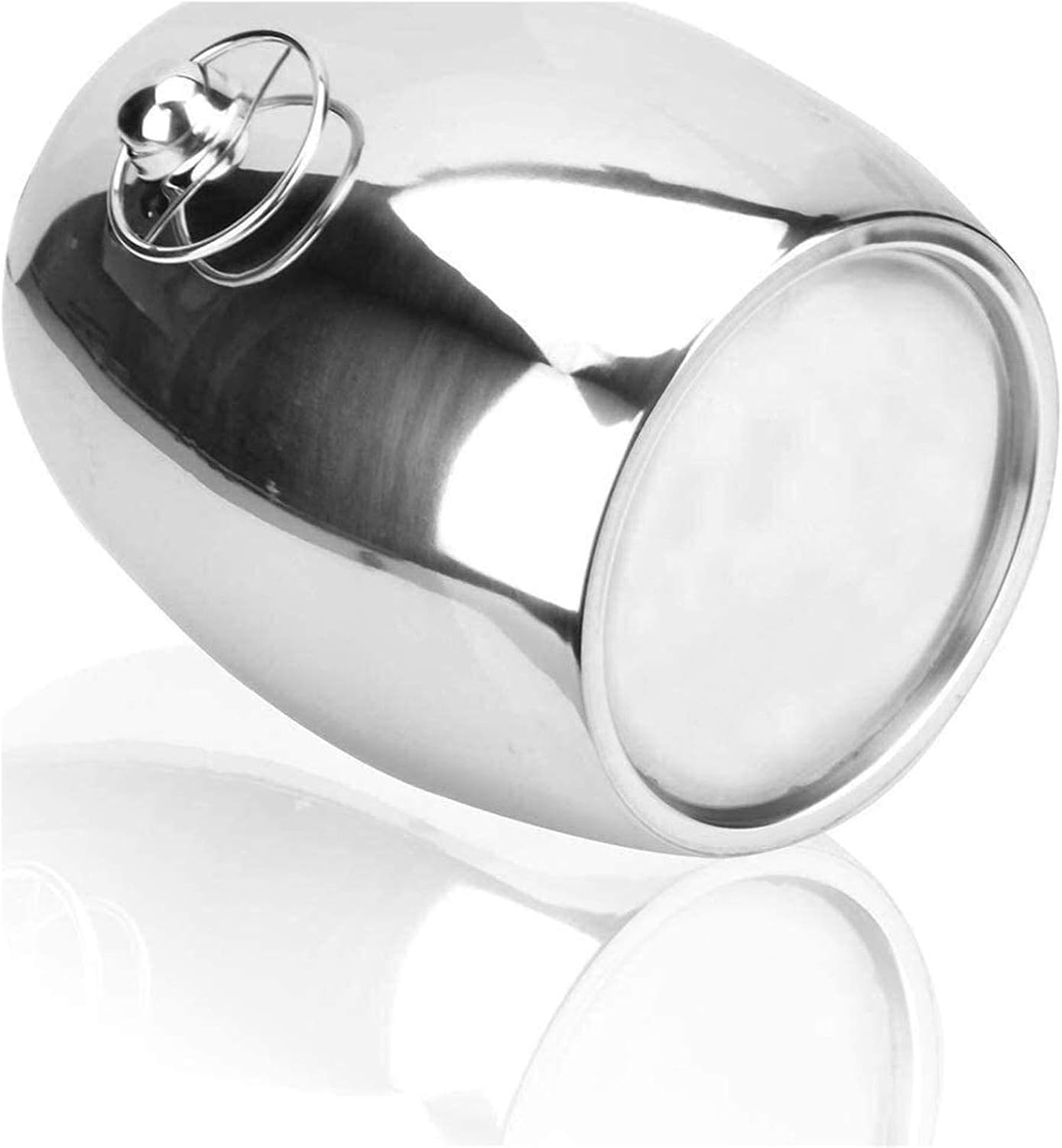 Stainless Steel Ice Bucket 4.5L Double Layer Thick Party Ice Tongs Stainless Steel
