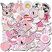 Produktbild JIAQI Cartoon rosa Aufkleber für Kinder Spielzeug wasserdichte Aufkleber DIY Koffer Laptop Fahrrad Helm Auto Aufkleber für Mädchen 50St