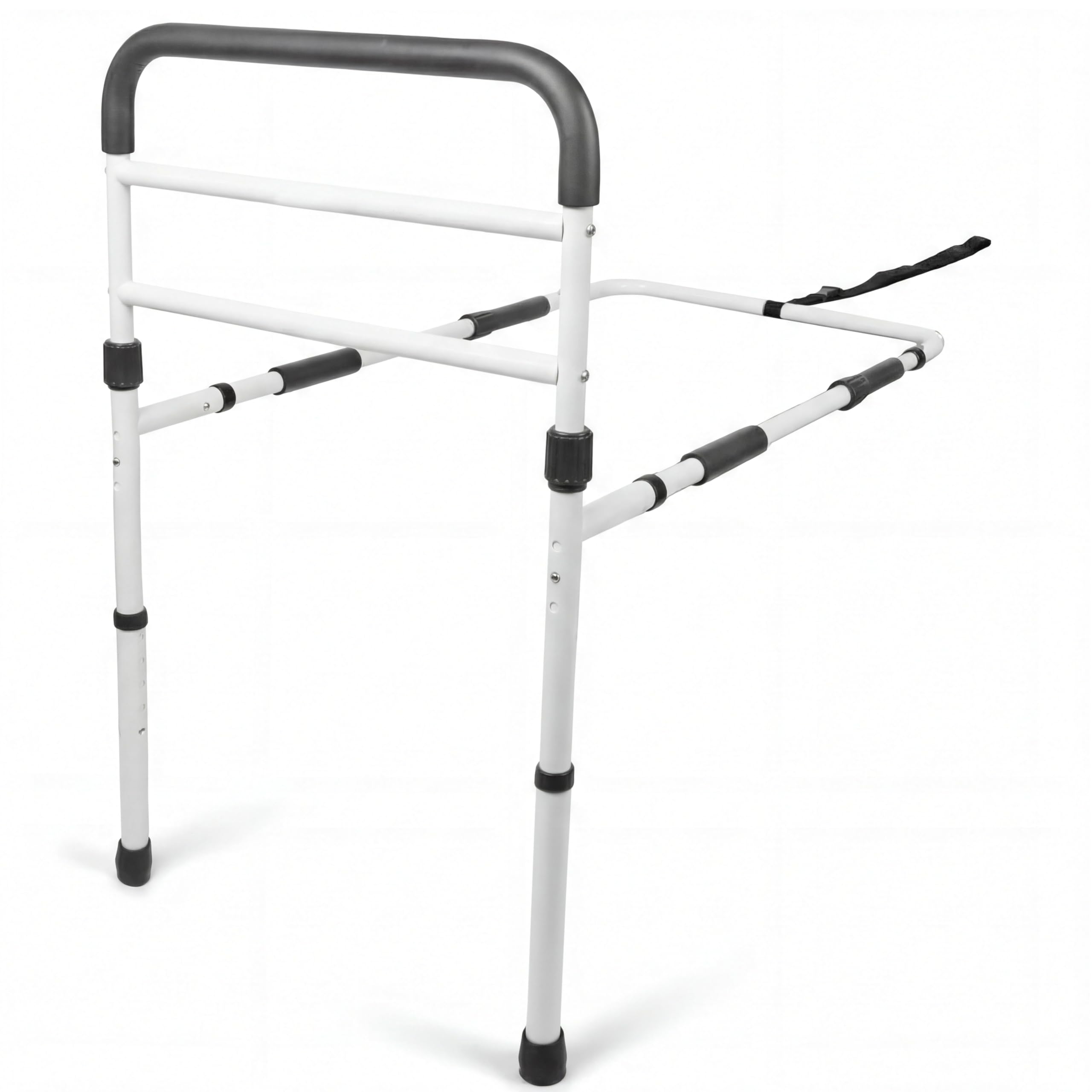 PEPE Mobility Bed Rail for Elderly, Adjustable Non-Slip Grip Handle, Sturdy Steel Frame, Easy Installation, Safety & Support for Seniors Up to 300lb