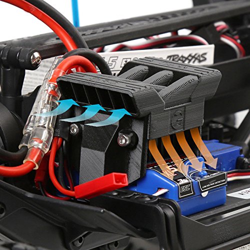 RCLions ESC Cooling Fan Heat Radiator for 1/10 Scale RC Car TRAXXAS TRX-4 TRX4 - Thumbnail 3
