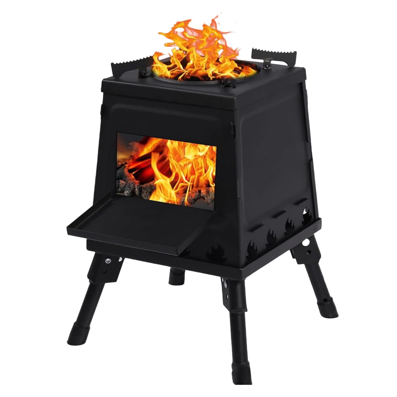 Horno de Camping Plegable para Cocinar a la Leña en Excursiones de Fin de Semana