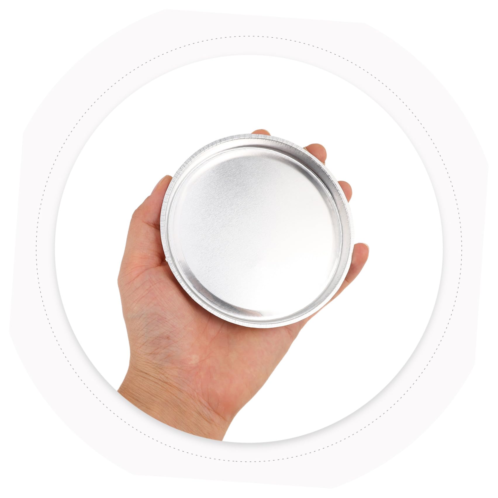 SHINEOFI 10 Pezzi Piatto con Precisione per Laboratorio di Pesata in Alluminio Resistente e Leggero per Pesare Polveri in Scientifico
