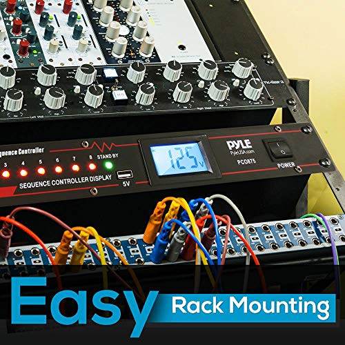 image for Pyle 10 Outlet Power Sequencer Conditioner - 13 Amp 2000W Rack Mount P