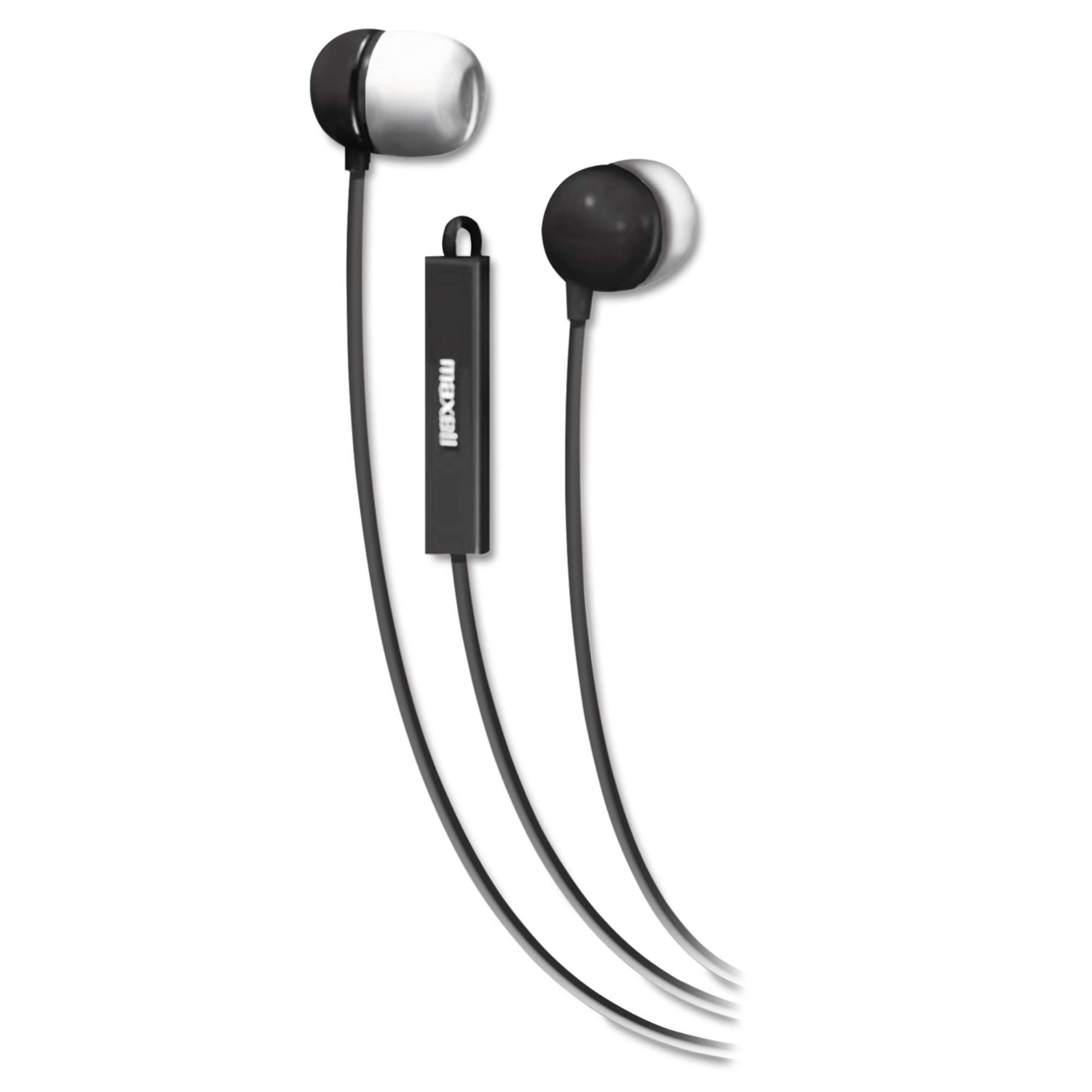 Amazon.com: Maxell 190300 In Ear Bud With Mic Black | 9mm