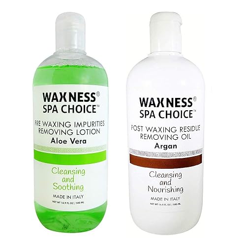 Waxness Spa Choice Loción depiladora preposterior a la depilación con cera y aceite de argán 2 x 16.9 fl oz 16.9 fl oz