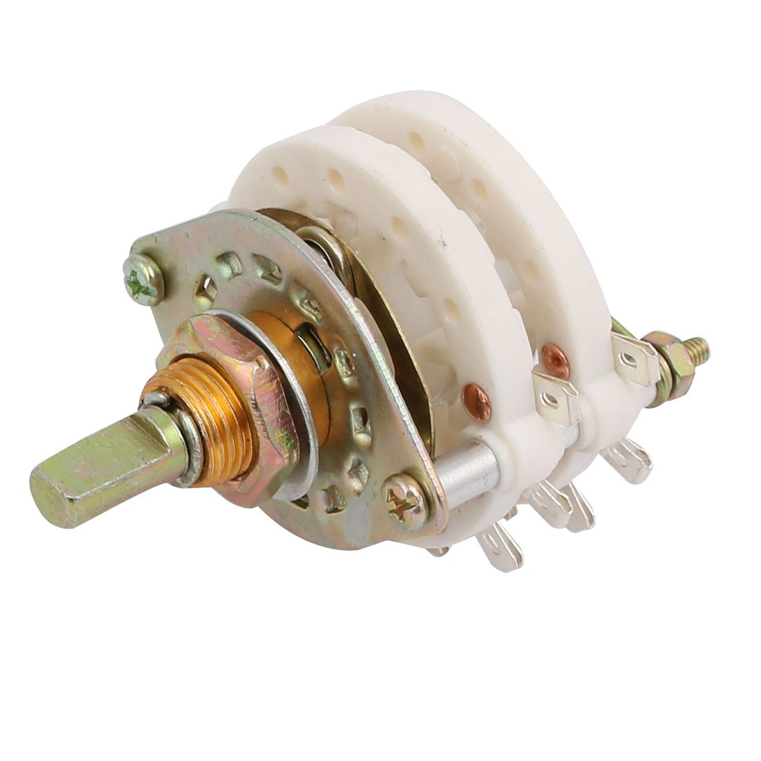 Sourcing Map Commutateur Rotatif De 6 Mm 2P5T 2 Pôles 5