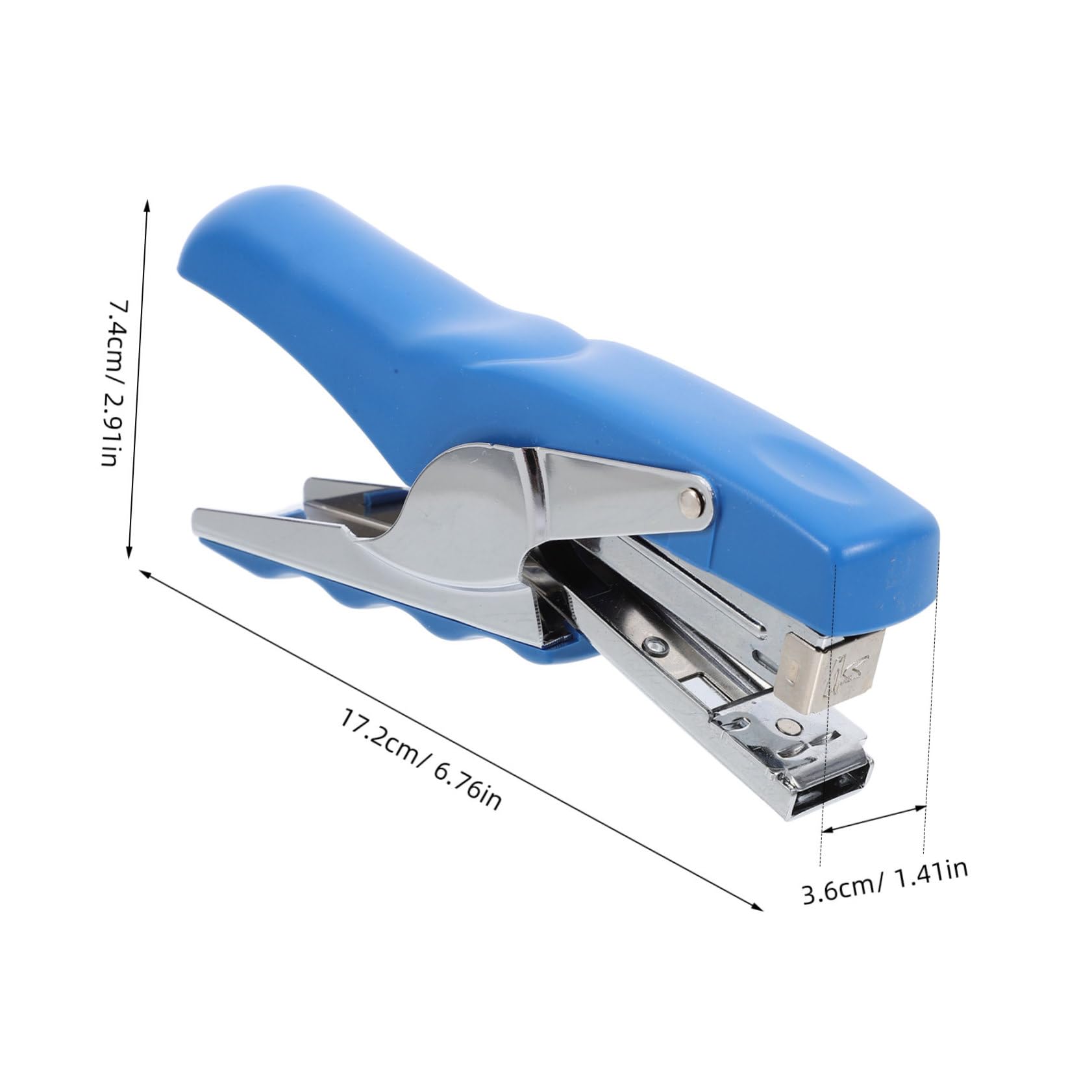 ERINGOGO Desk Stapler Tool Manual Paper Stapler Long Handle for Office Home Use 100 Staples Capacity