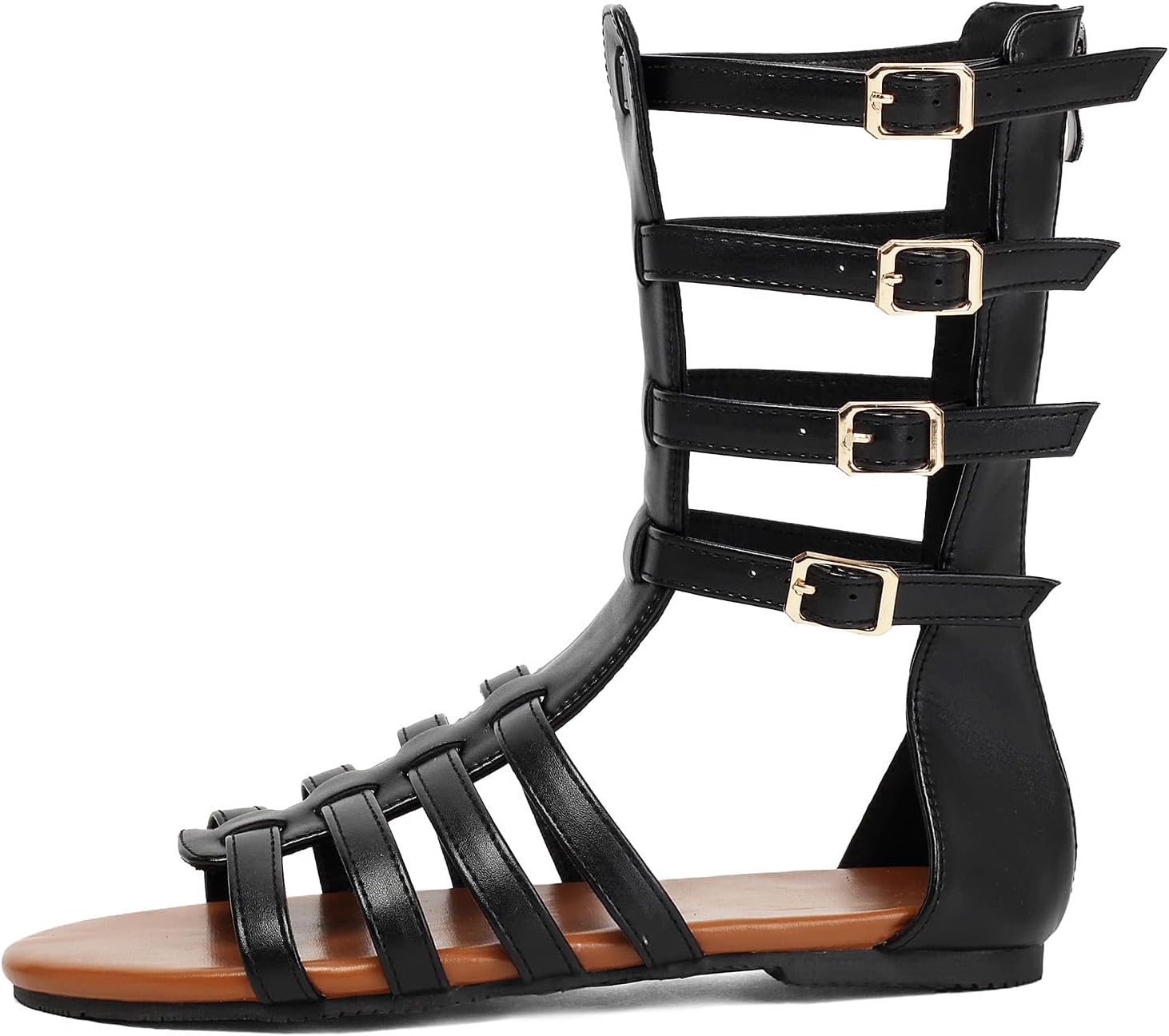 Scaoruki Women's Gladiator Sandals Roman Flats
