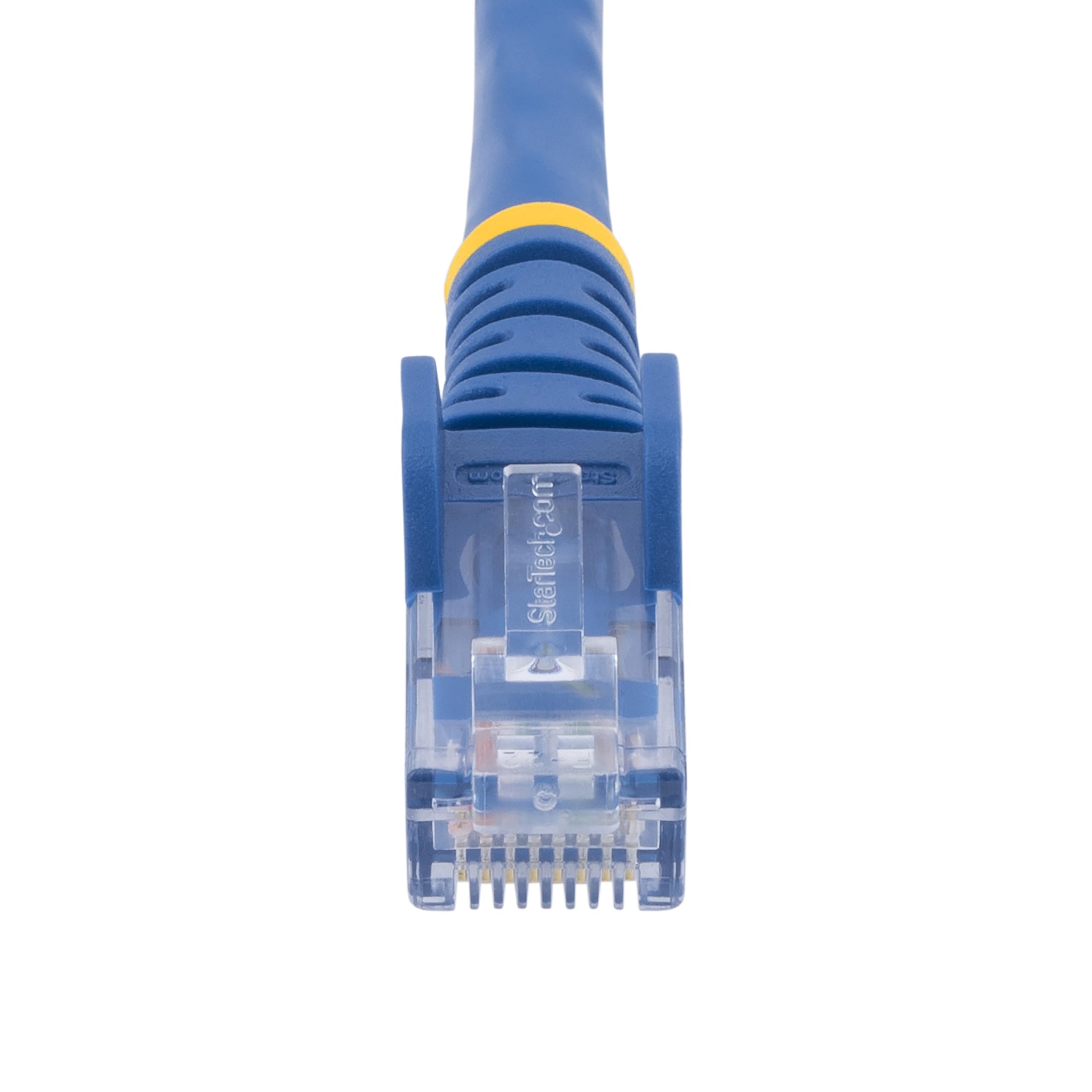 N6PATCH15BL10PK Lot de 10 câbles de raccordement CAT6 Bleus de 4,6 m – Connecteurs RJ45 sans accroc – Fil de cuivre 24 AWG – Ethernet