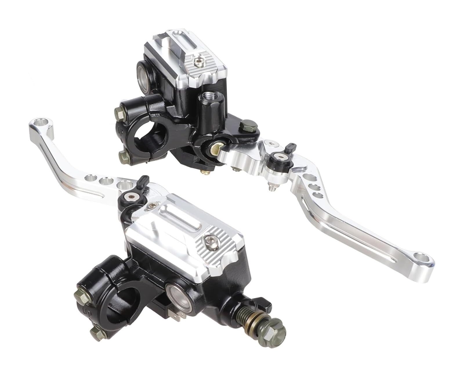 EAmrfvqt Brake Clutch Levers, Aluminum Master Cylinder Levers