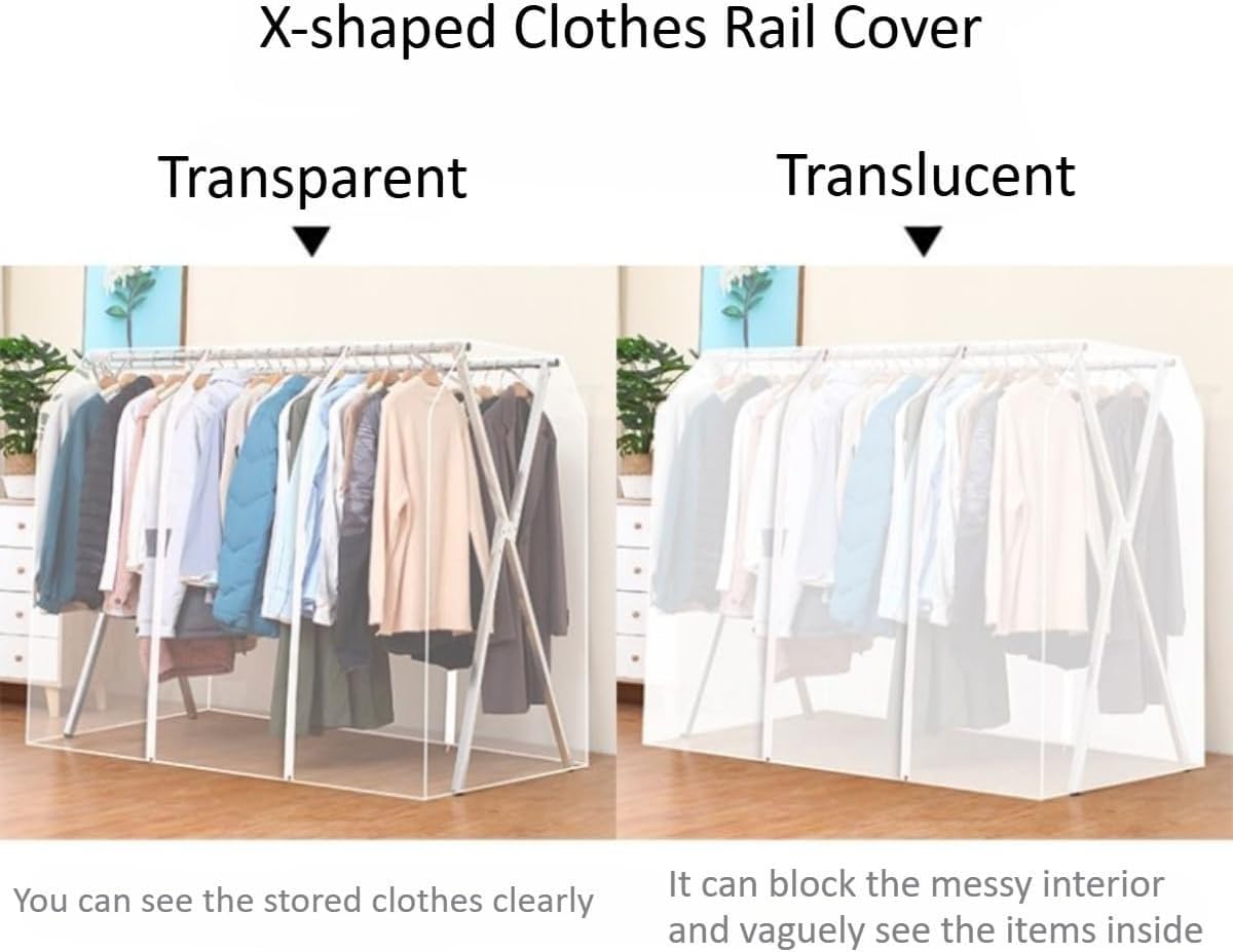 Cubre Polvo para Ropa, Bolsas para Ropa，Protector De Ropa Colgante，Protector de Ropa，Fundas Protectoras para Trajes，Fabricada en PEVA, Resistente Al Polvo Y Al Agua B,200cm