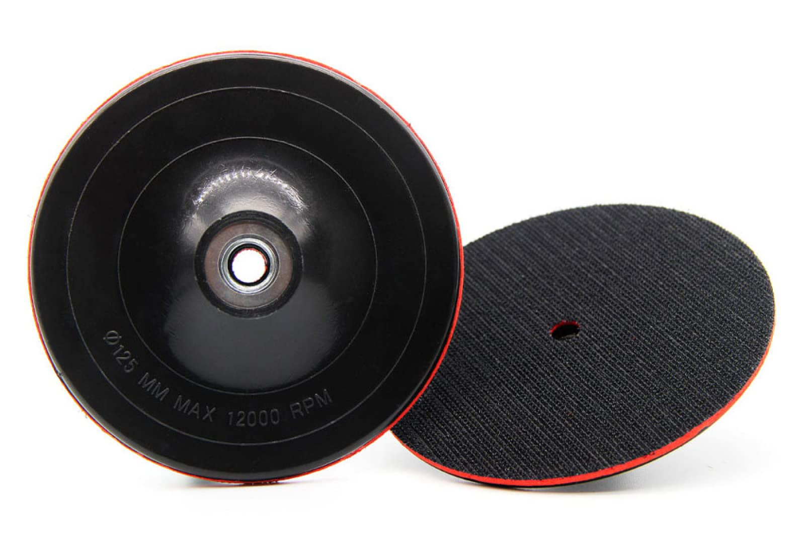 2 piezas de placa de respaldo de pulido de 100 mm y 125 mm de diámetro de 100 mm y 125 mm para amoladora angular para el capó del coche, 2 unidades de 5 pulgadas