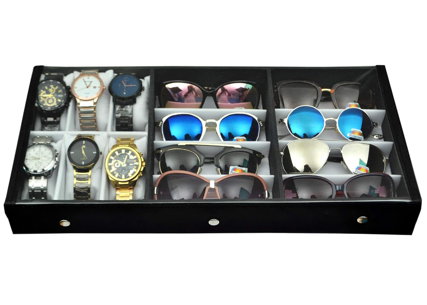 Proniks Sunglass,Eyewear,Accessories And Watches Storage Box Case Organizer For 10Pcs Storage Compartment Multicolor (Make In India) (New) (B0CPYKKD8L) Amazon Price History, Amazon Price Tracker