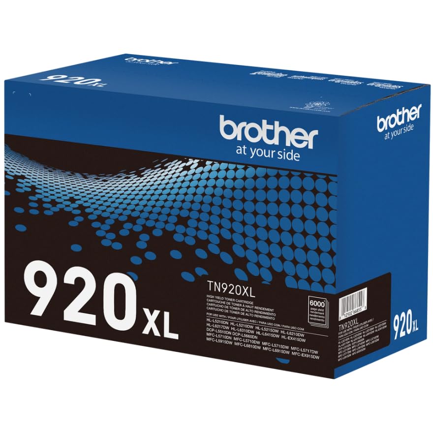 Image of Brother Genuine Cartridge TN920XL High Yield Black Toner,3 Pack