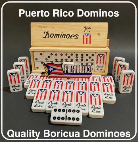 Dominó Boricua en Caja de Madera para Adultos miniatura 3
