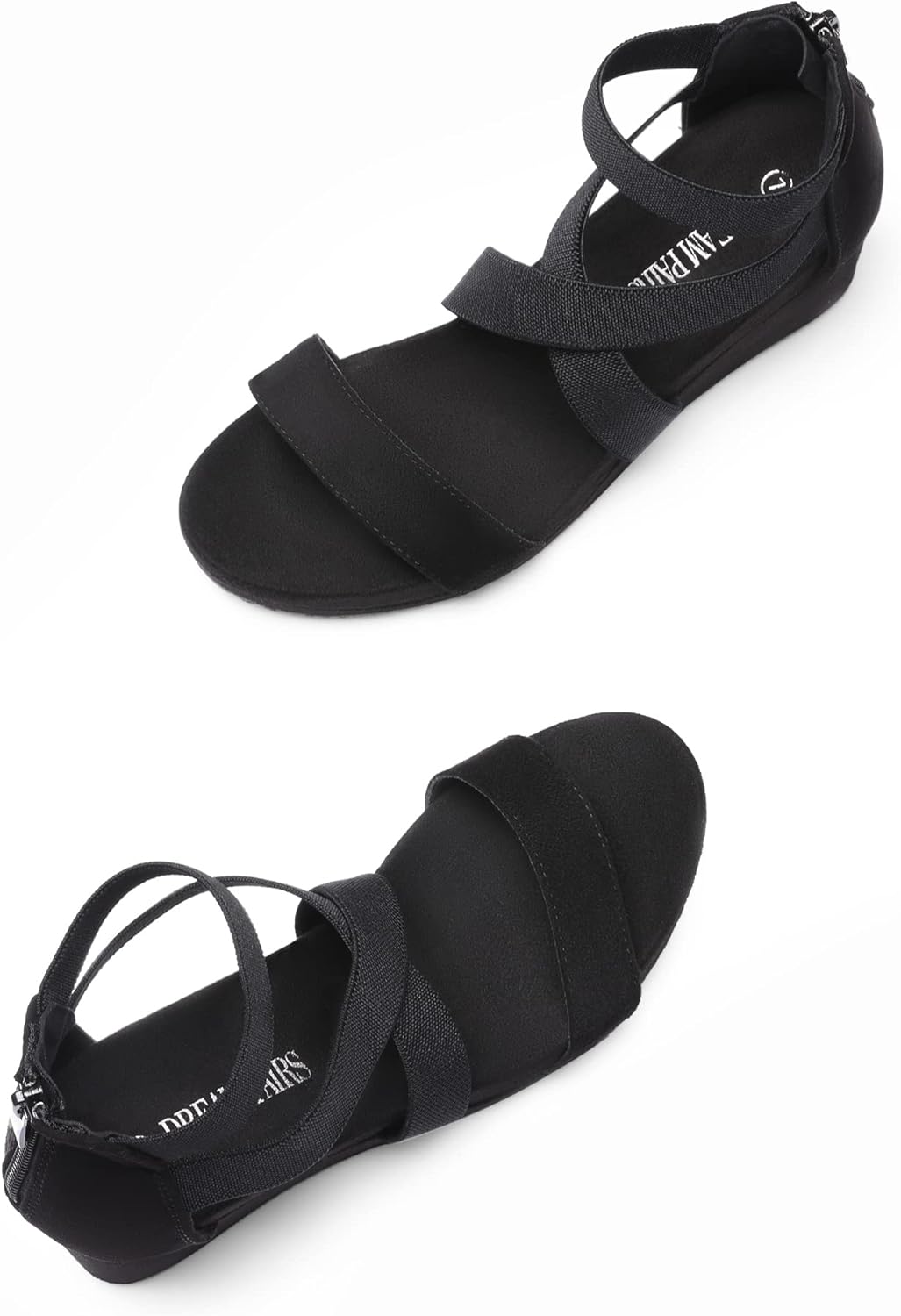 DREAM PAIRS Womens Elastic Ankle Strap Open Toe Platform Wedge Sandals Comfortable Summer Shoes - Image 4