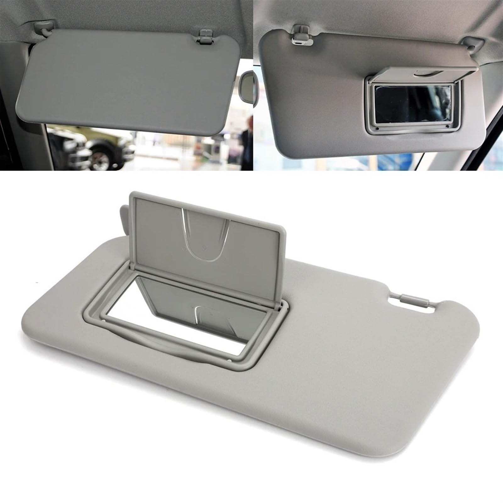 Aletta Parasole Sinistra Per Subaru Impreza 2008-2014 | Ricambio Lato Guida Con Specchietto | Colore Grigio | OEM 92011FG032ME - 2