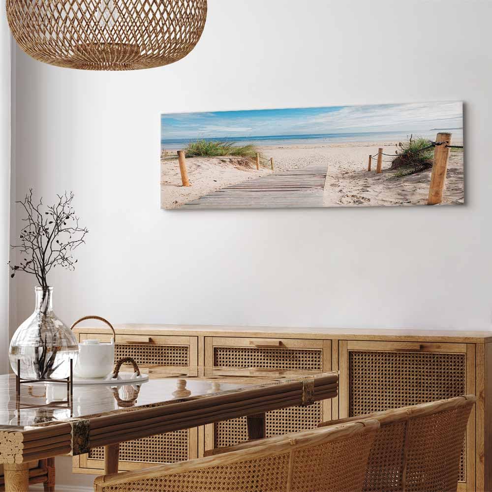 B&D XXL - Akustikbild Akustikplatten Landschaft, 150x50 cm, 1-teilig, Büro