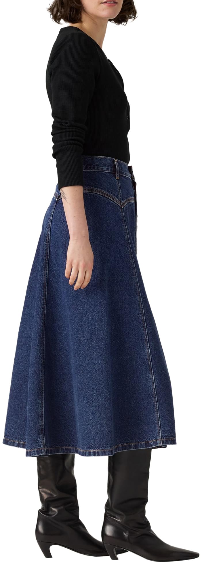 Yoked Western Skirt Slightly Circular