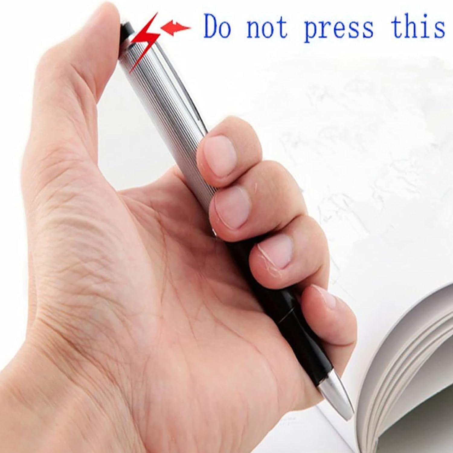 Rosojodg Black Gadget Pen, Gag Joke Funny Prank Trick Novelty Gift - Image 4