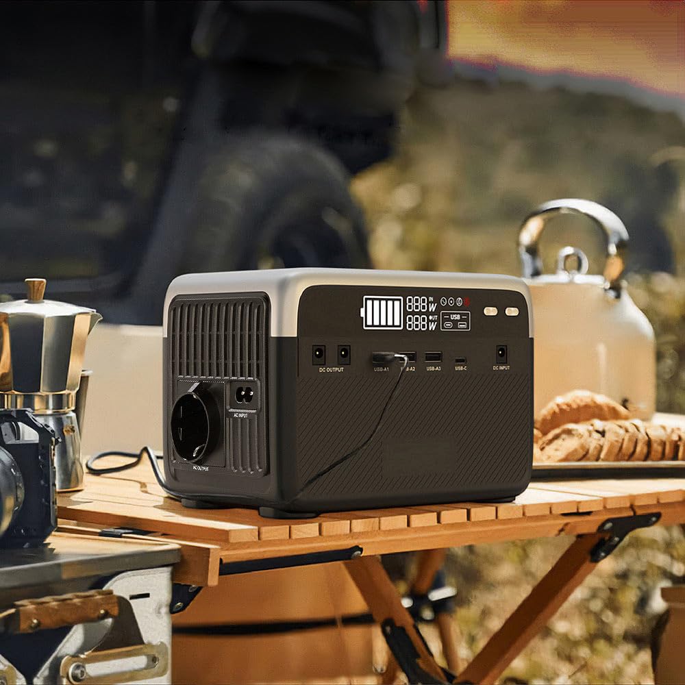 revolt Solarkonverter: Powerstation & Solar-Generator, 230 Wh, 230 V, 300 W, Reine Sinuswelle (Solar Powerbanks, Powerstation Solargenerator, Panel)