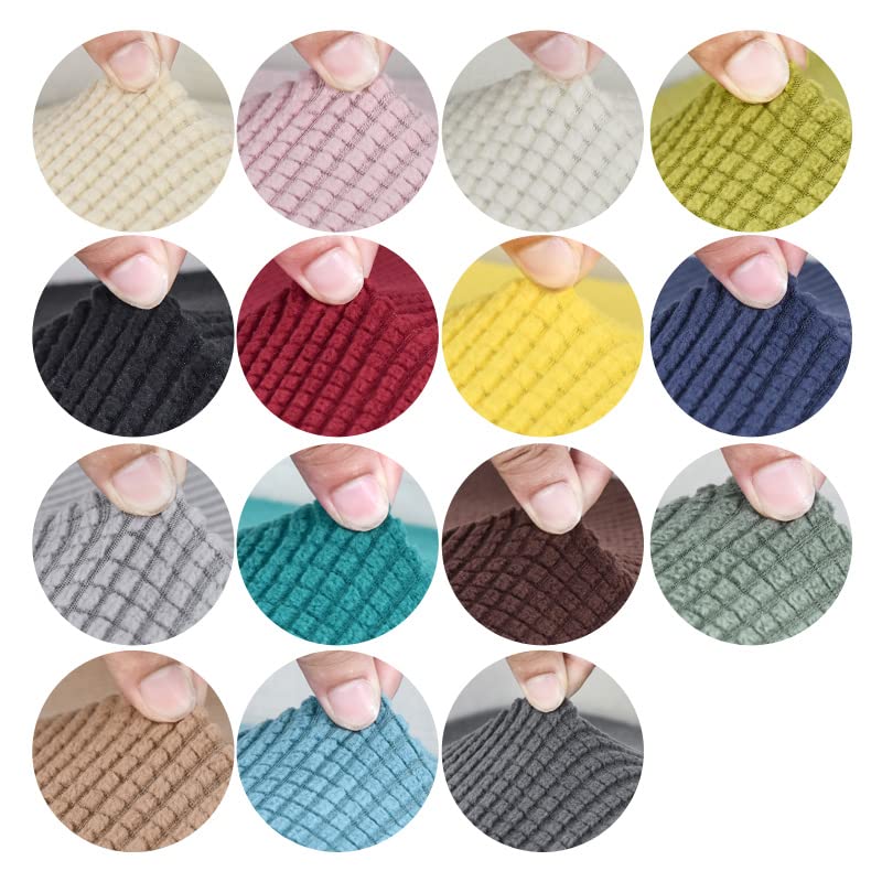 Funda de cojín de sofá elástica ajustable Konsilsa para proteger asientos individuales de manchas 4