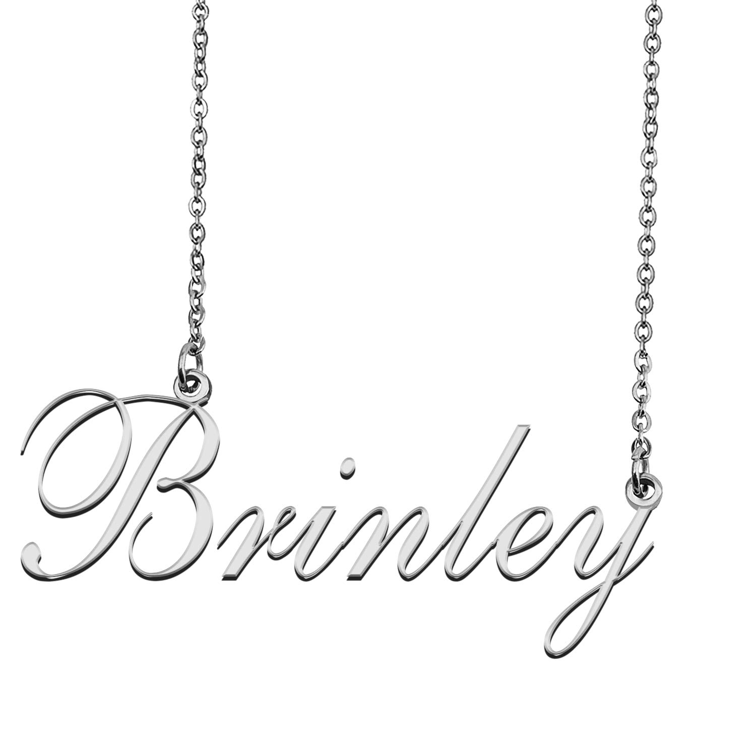 GR859CCustom Flower Girl Jewelry My Name Necklace for Women