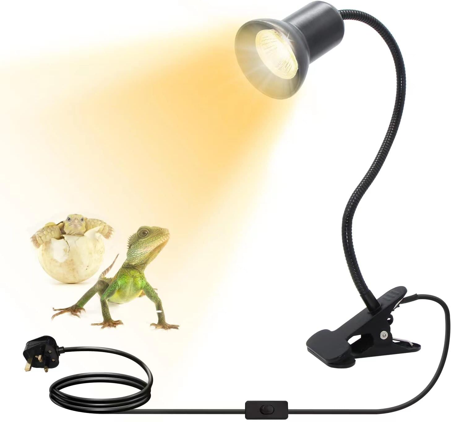 Tortoise Heat Lamp, Reptile Heat Lamp Basking Lamp UVB Light Reptile