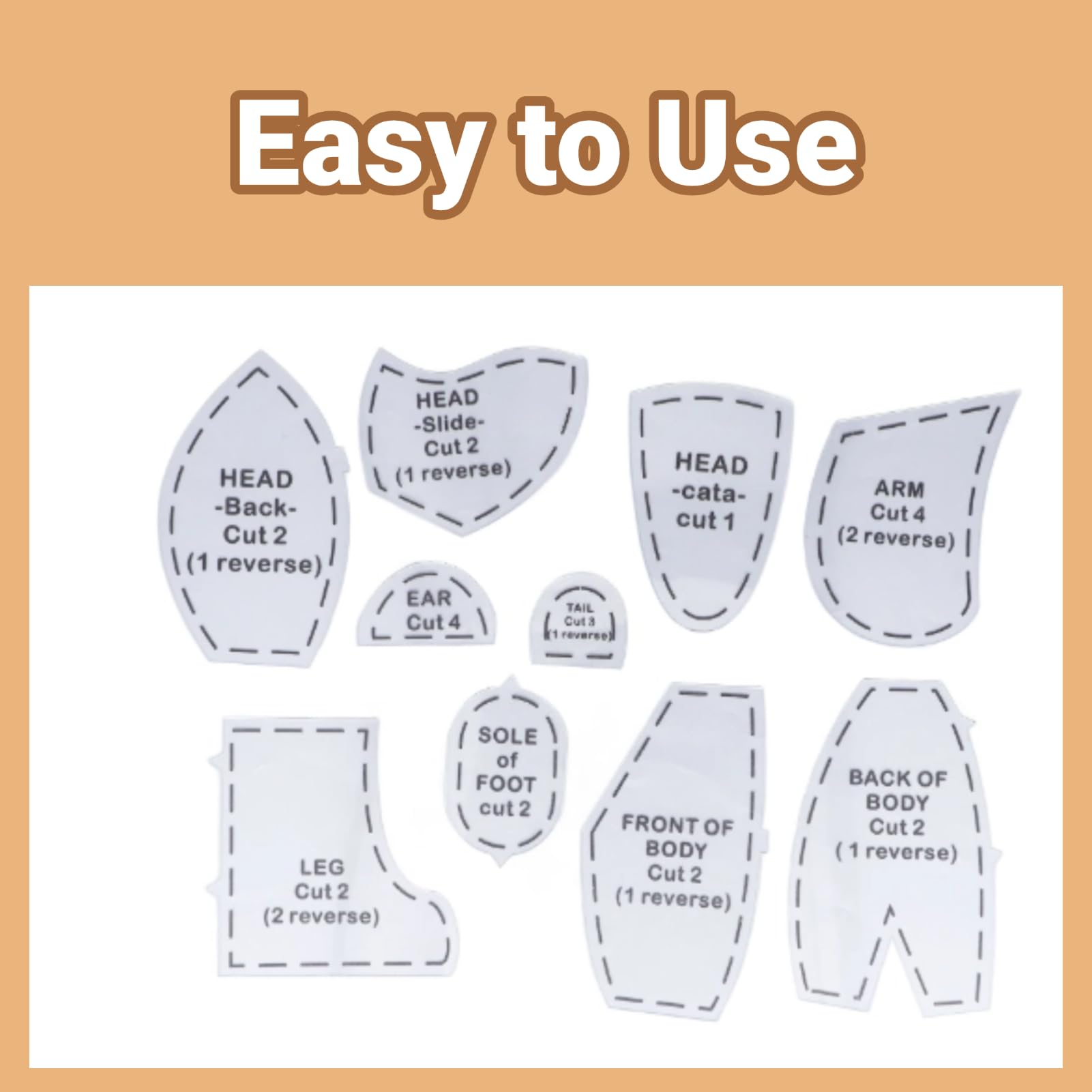 Snapklik.com : 30 Pcs Memory Bear Template Ruler Set, Acrylic Memory ...