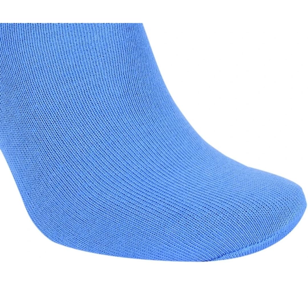 Crew Cotton Socks, Sky Blue with White Stripes, Pack of 5, Casual Athletic Style 3