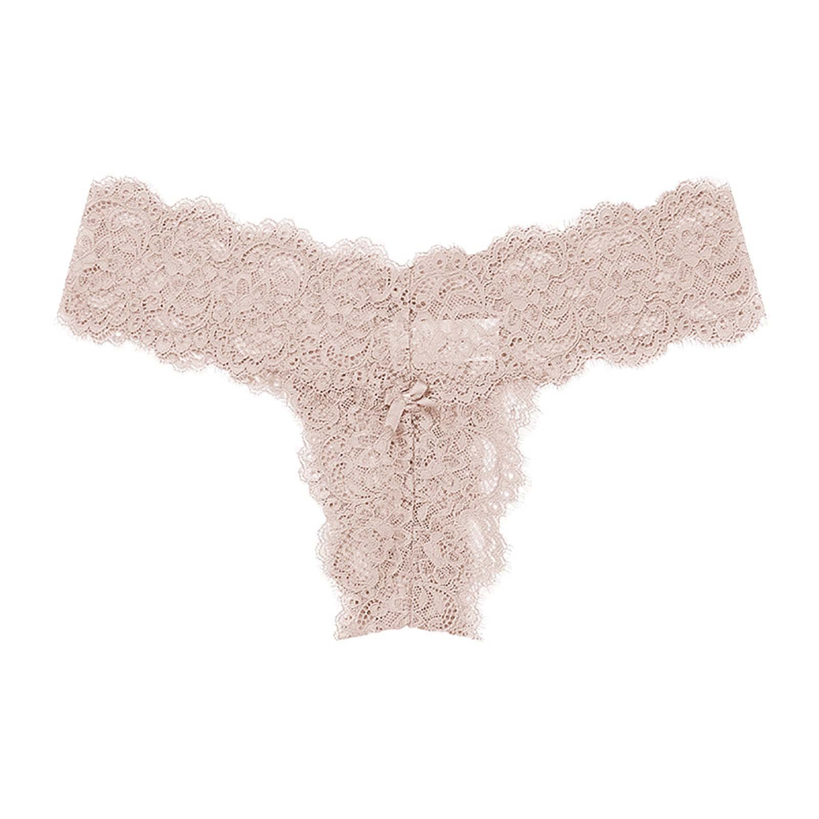 JOAU Seamless Underwear for Women Sexy No Show Bikini Panties Lace Ladies High Cut Hipster Stretch Cheeky Briefs