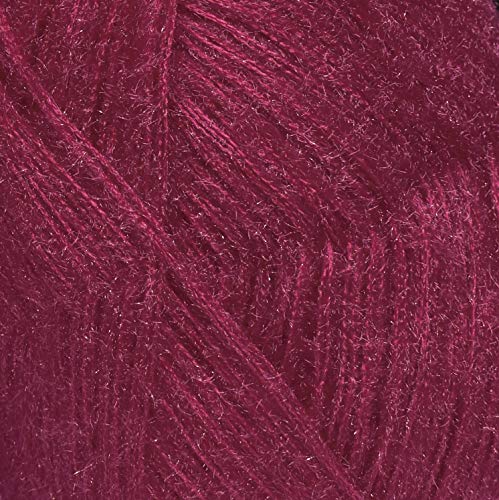 Image of M.G Knitting Wool Yarn, Soft Tarang Feather Wool Ball Deep Rose 200 gm Best Used with Knitting Needles, Soft Tarang Wool Crochet NeedlesWool Yarn for Knitting. by M.G