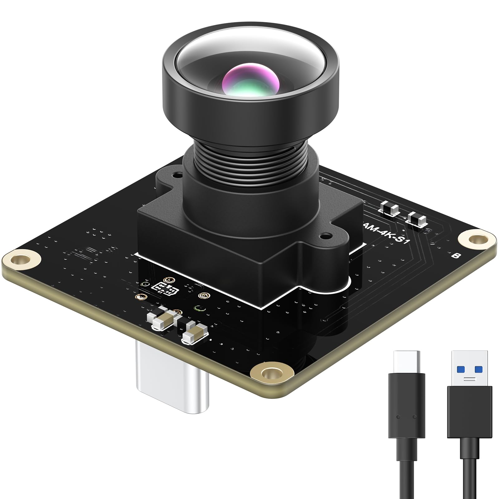 innomaker Modulo Camera USB 3.0 UVC con Sensore IMX415, 4K@30FPS & 1080P@60FPS, Plug and Play per Windows/Linux/Mac/Android/Raspberry Pi/Jetson Nano/ARM Boards