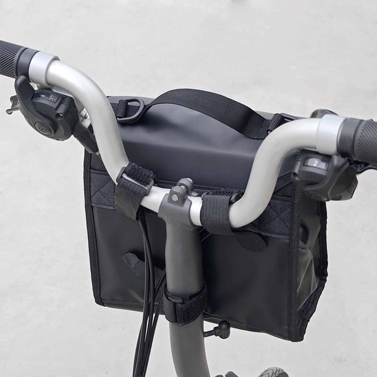 Borsa da Telaio, Borsa da Cestino, Impermeabile, Isolata, Borsa da Manubrio per Bicicletta Pieghevole