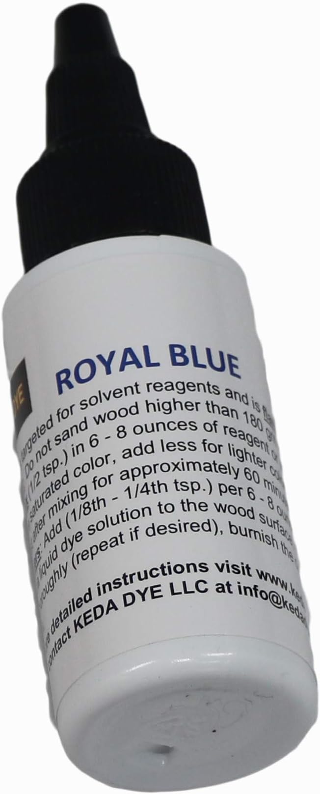 Blue Dye - Alcohol Based Blue Liquid Dye Concentrate - Royal Blue Stain