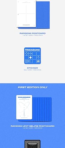 Miniatura 3 de TREASURE The Second Step Capítulo One 1er Mini álbum de fotos contenido de la versión + póster+seguimiento Kpop sellado (A)