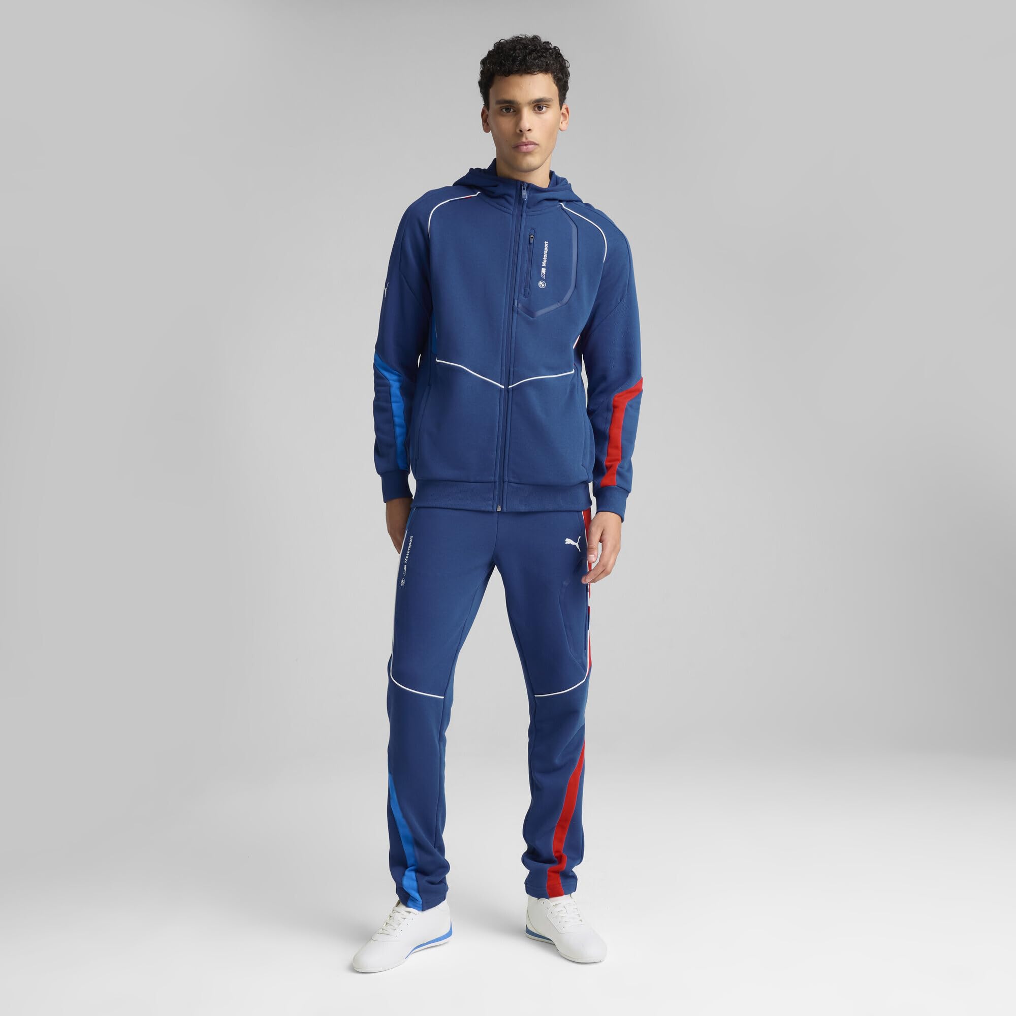PUMA Chaqueta con Capucha BMW M Motorsport Hombre L, Pro Blue M Color