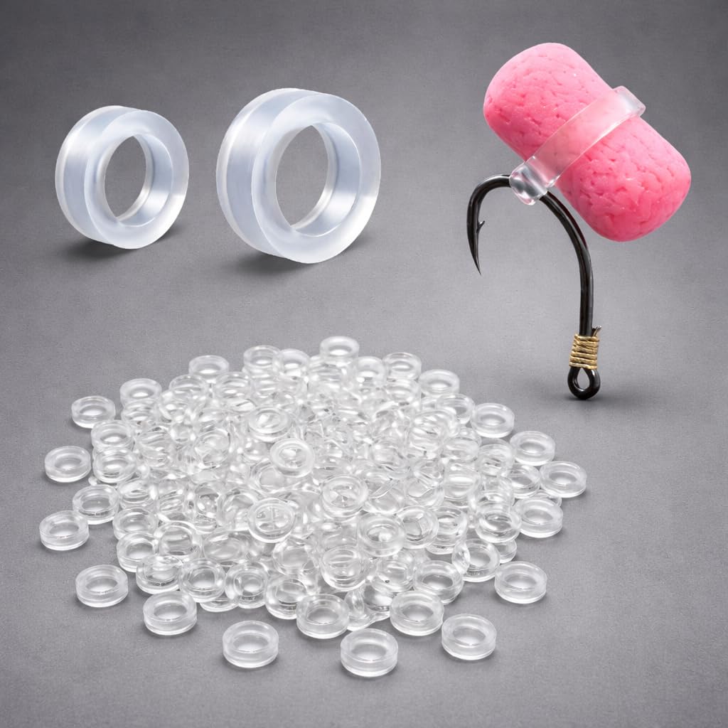 EUROKAN TACKLE Pellet Bait Bands Carp Fishing Clear Band Fishing Method Feeder - 100/500 / 1000 Pellet Band - UK POST (1000)