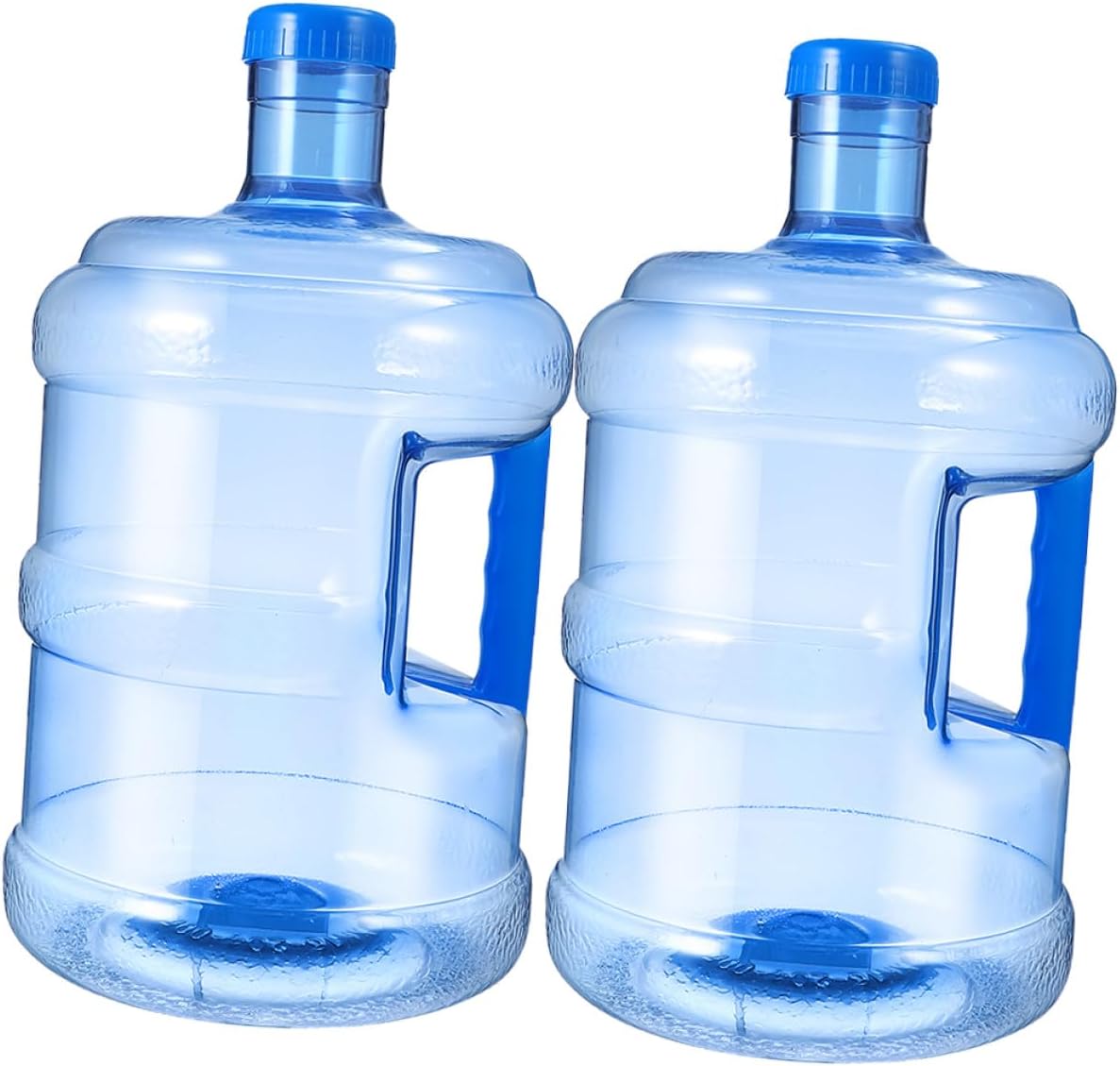 2Pcs Thick 5L Pet Water Bucket Outdoor Portable Water Container Large Capacity Storage Jug for Camping Hiking Car Use