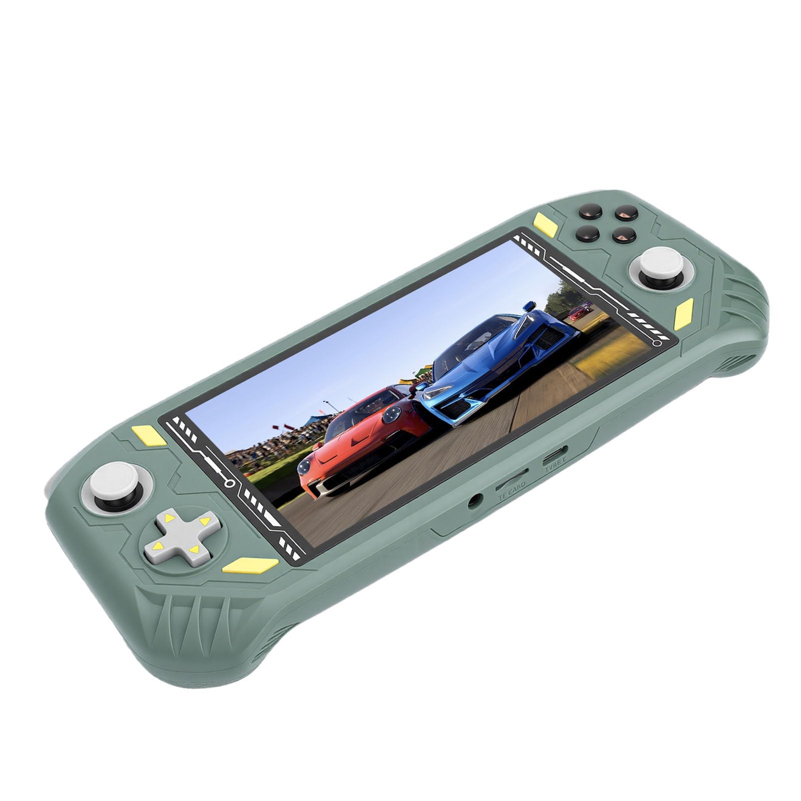 5,5-Zoll-Handheld-Spielekonsole, RK3562 Quad-Core-Gaming-Gerät, Tragbarer Gaming-Player mit HD-Multimedia-Schnittstelle, Ideal für -Enthusiasten (Green)